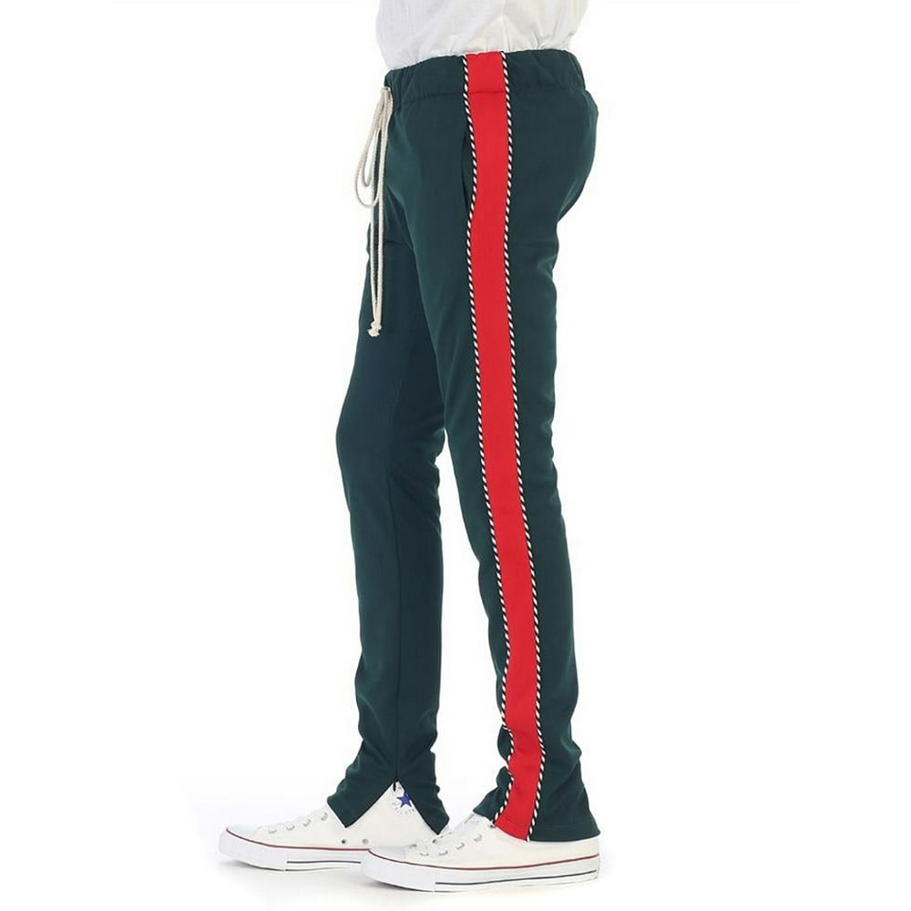 EPTM. - EPTM. Men's Ankle Zip Long Drawstring Techno Piping Track Pants - Walmart.com - Walmart.com