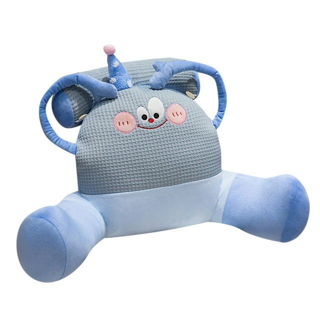 Cute Eye Lumbar Pillow Soft Back Cushion Support For Bed Sofa Dorm Car Reading Use Kids Adults
