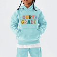 thumbnail image 4 of EnJoCho Kids Back-to-School Sweatshirts First Day of Fourth Grade Pullover Tops Boys Girls Cute Oversized Graphic Sweatshirt Girls School Unifor𝗆 Sweatshirt, 4 of 4