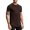 Brown, variant on Men's Shapewear Compression Short Sleeve Shirt High Elastic Fitness Top