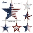 thumbnail image 3 of 4th of July Metal Barn Star Wall Decor – Americana Flag Design, Distressed Rustic Finish, Easy Hanging, Patriotic Decoration for Independence Day, Home Walls, Garden, Patio, Mantle, Yard Display, B, 3 of 9