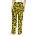 thumbnail image 3 of Haiem Yellow Butterflies Women's Pajama Pants Ultra Lightweight Pjs Bottoms Sleepwear Bottom Pants With Pocket Drawstring-Small, 3 of 9