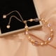 thumbnail image 4 of Pulsera de Cristal de Perla Morada para Mujer, Ajustable, 15-30 Cm, Estilo Francés Vintage, Elegante, Regalo para Niña Mayor | Accesorio Sofisticado de Cuerda Manual para Ropa Formal Informal, 4 of 6