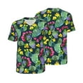 thumbnail image 3 of Daiia Watercolor Cactuses Mens Baseball Jersey Button Down Shirts Short Sleeve Sports Uniforms-3X-Large, 3 of 9