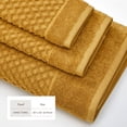 thumbnail image 4 of Great Bay Home Quick Dry Diamond Waffle 6 Piece Hand Towel Set, Marigold, 4 of 7