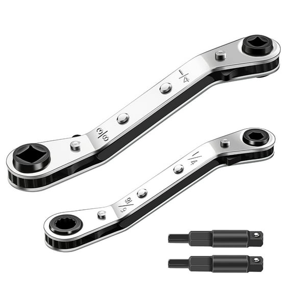 Ratcheting Refrigeration Wrench 3/8inch to 1/48inch 5/168inch 4 Ratcheting