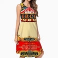 thumbnail image 2 of Circus Carnival Invite Vintage Spring Summer Dresses For Women Fashion Dress Casual Sleeveless Loose Sundress With Pockets, 2 of 4