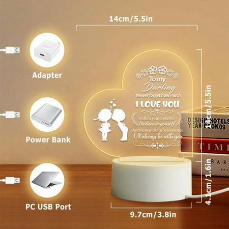 

Hasuex 3D Night Light With Acrylic Design Great Option