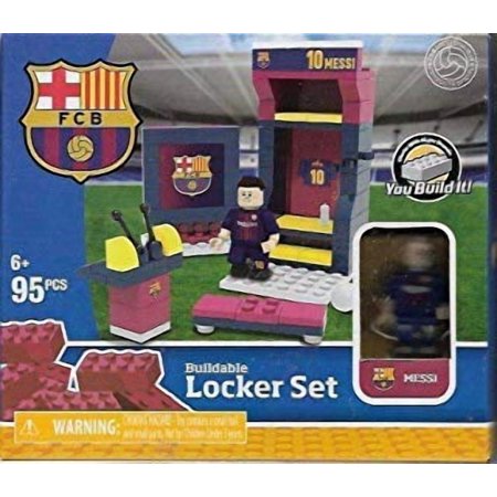 Buildable Locker Set Fc Barcelona Messi 95 Pieces