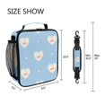 thumbnail image 5 of Haosy Blue Lace Cherry Heart Reusable Lunch Box Men/Women Insulated Lunch Bag for School Picnic Travel, 5 of 6