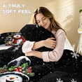 thumbnail image 5 of Yspwyqan Christmas Snowman 3 Piece Bedding Set Twin XL, Soft Winter Holiday Bed Comforter with 1 Comforter 2 Pillow Shams for Bedroom Guest Room Xmas Decor, 5 of 7