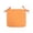 Orange1, variant on 15 Color Cozival Square Dining Chair Seat Cushion with Tie Straps - Fabric material for Outdoor Stools & Patio Chairs - Solid Color with Secure Ties - Cozy & Decorative, Square Chair Pad with Straps