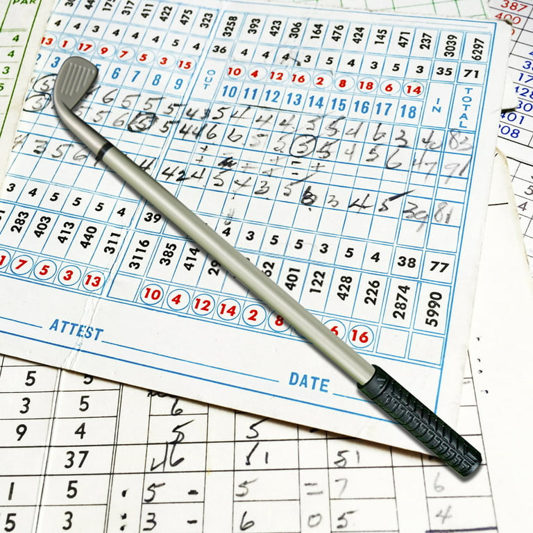Bruiefpap Golf Pen Holder Gifts for Men Women, Cool Office Desk Decor  Gadgets Unique Desk Golf Birthday Gifts for Friend Boss Coworkers, Mini  Golf Pen