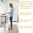 thumbnail image 6 of Aonewoe Kitchen Rug and Mats 2 Pieces PVC Leather Heavy Duty Standing Mats for Kitchen Sink Office Standing Desk Rug Wipe Clean, 6 of 7