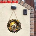 thumbnail image 4 of Forest Garland Hedgehog 2D Wooden Wall Sign Rustic Farmhouse Home Nursery Door Decor, 4 of 5