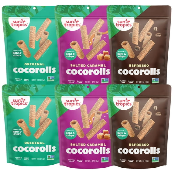 Sun Tropics CocoRolls, Variety 6-Pack (4oz)