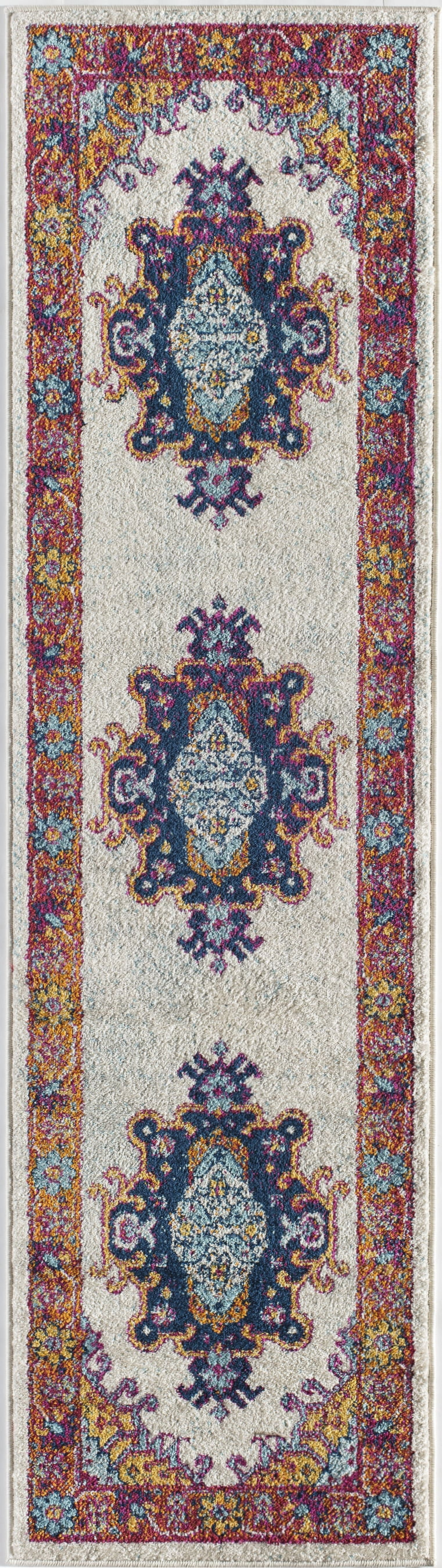 Rugs America Marrakesh Collection Juno MK10A Vintage Transitional Area Rug 2'2"x4'0"