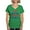 Irish Green, variant on CafePress - I CAN HELP YOU REGISTER TO VOTE VOLUNTEER VOTER T - Women's V-Neck Dark T-Shirt