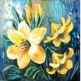 thumbnail image 2 of Schottler, Katharina 20x20 Gold Ornate Wood Framed with Double Matting Museum Art Print Titled - Yellow lilies in Spring, 2 of 4
