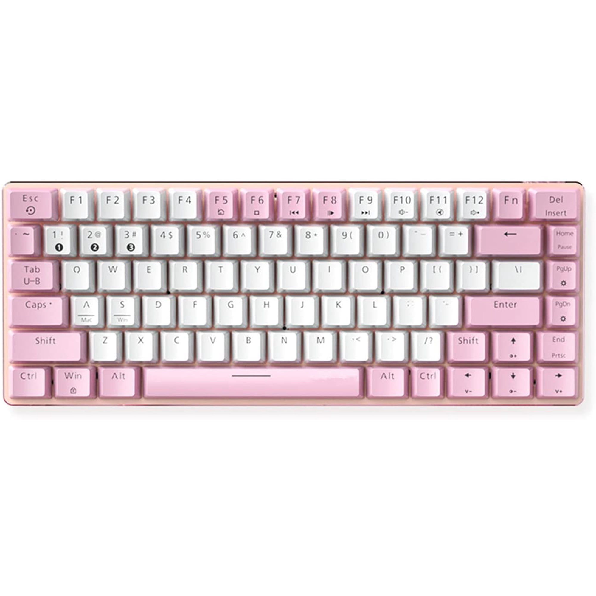 Mechanical Pink Gaming Keyboard, Bluetooth Wired Dual Mode 82 Keys RGB  Backlighting 18 Lighting Effects Game | Walmart Canada