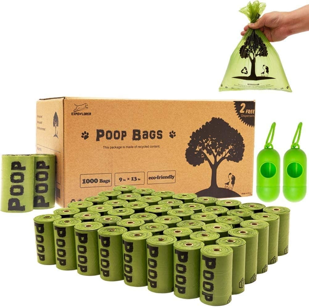 Lumana 1000 Pcs Pet Poop Bags Set 9x13 inches Biodegradable Dog Waste