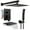 Black, variant on Happydeer Shower Faucet Set for Bathroom with 10 Inch Rain Shower Head and Handheld Shower Head Set, Wall Mounted Shower System with Tub Spout, Black