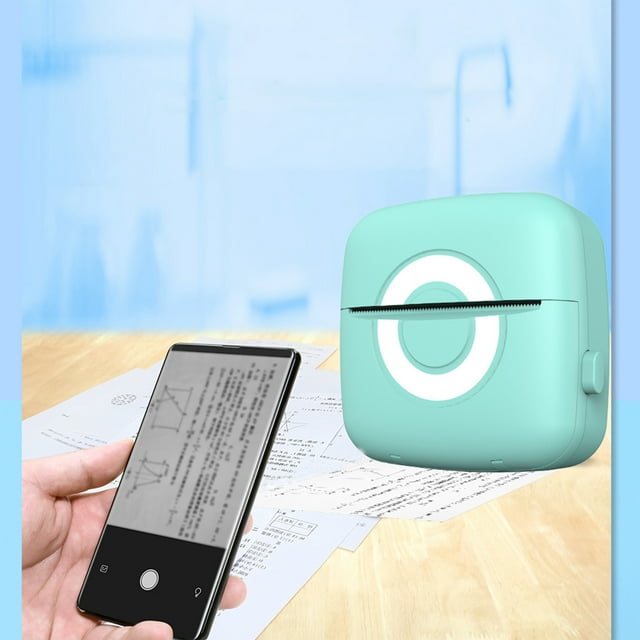 EGNMCR Mini Printe-r Sticker Maker,Bluetooth Wireless Portable Mobile Printe-r Machine Thermal Printe-r For Notes,Photo,Sticky Scrapbook,Label Pocket Label Receipt, Gift