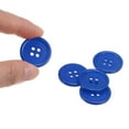 thumbnail image 4 of Uxcell 10Pcs 36L Sewing Buttons 7/8"(23mm) Resin Round Flat 4-Hole Craft Buttons for Sewing Clothing DIY, Dark Blue, 4 of 5