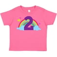 thumbnail image 3 of Inktastic 2nd Birthday Rainbow Cute Girls Girls Toddler T-Shirt, 3 of 5