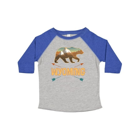 

Inktastic Wyoming Vacation Bear Silhouette Gift Toddler Boy or Toddler Girl T-Shirt
