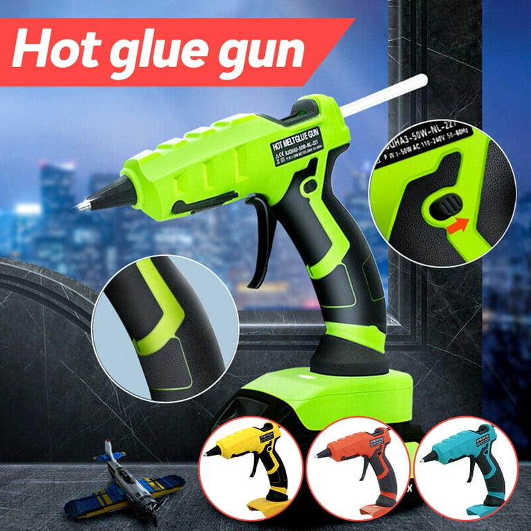 Virwir Hot Glue Gun 20V Cordless Glue Gun Kit Full Size with 30 Pcs Glue  Sticks for Arts & Crafts & DIY (excluding battery) 