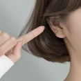 thumbnail image 4 of Bangcool Piercing Stud Earrings Tiny Rhinestone Cartilage Earring Mini Earrings for Women, 4 of 8