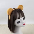 thumbnail image 5 of ZPAQI Bear Hair Band Headband Plush Bear Ear Hair Hoop Costume Accessory, 5 of 20