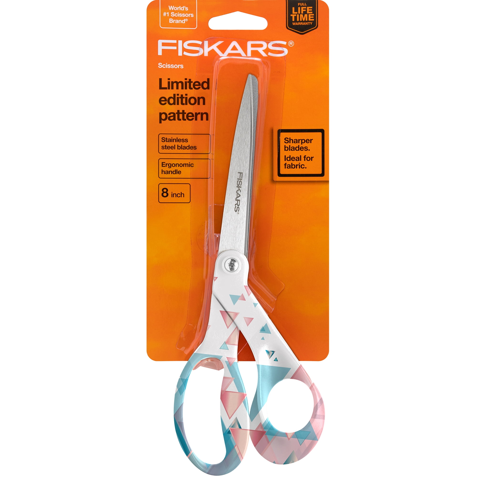 Fiskars Fashion Deco 8' Premier Bent Scissors, 1 Each, Assorted Colors