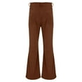 thumbnail image 4 of TMOYZQ Men's Flare Pants Corduroy Trousers 70s Stretch Flare Pants Classic Comfort 60s Outfits, 4 of 8