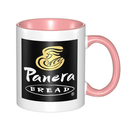 

Panera Bread Classic Coffee Mugs Stylish Ceramic Cup with Handles for Restaurant Coffee Shop Home 11oz