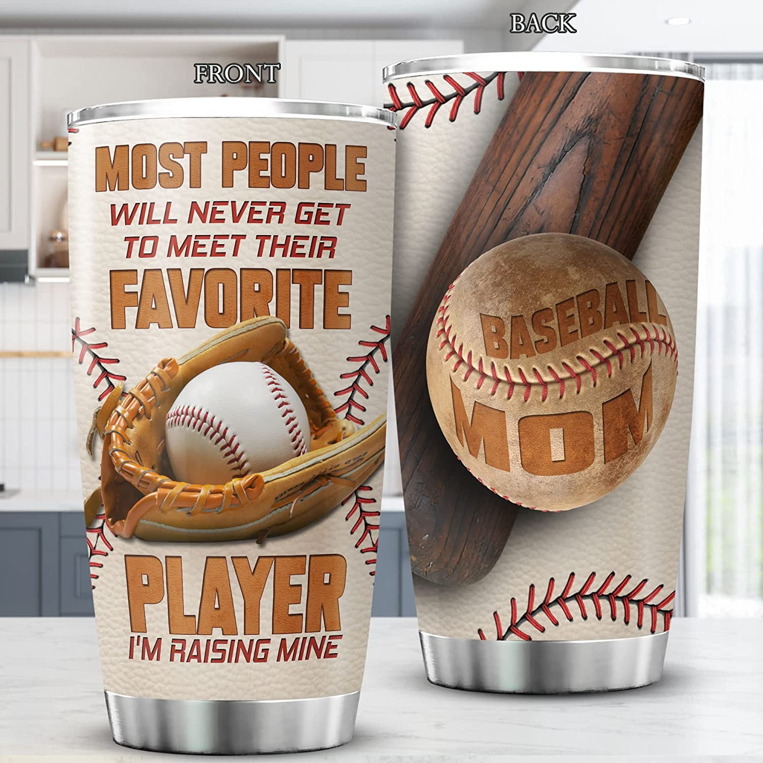 Living That Baseball Mom Life 20oz Tumbler – DIY Party Mom