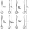 thumbnail image 2 of 16 Piezas Cuchara de Café de Flor de Acero Inoxidable Cuchara de Postre Cuchara de Azúcar Cuchara de Helado Cuchara para Agitar Cuchara de Té Juego de Cucharas para Batido para Vajilla, 2 of 5