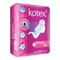 thumbnail image 3 of Toallas femeninas Kotex Regular con alas flujo abundante 40 piezas, 3 of 6