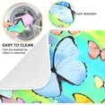 thumbnail image 2 of SKYSONIC Dish Drying Mat for Kitchen Counter Colored Tropical Butterflies Eco Friendly Drying Mat - Easy to Clean Heat Resistant Dish Mat - 16x18, 2 of 6