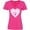 Hot Pink, variant on Inktastic Gigi Pink Valentine Hearts Women's V-Neck T-Shirt
