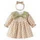 thumbnail image 1 of 1 vestido de manga larga para bebé, vestido de princesa de manga larga para niña dulce de primavera y otoño, 1 of 6
