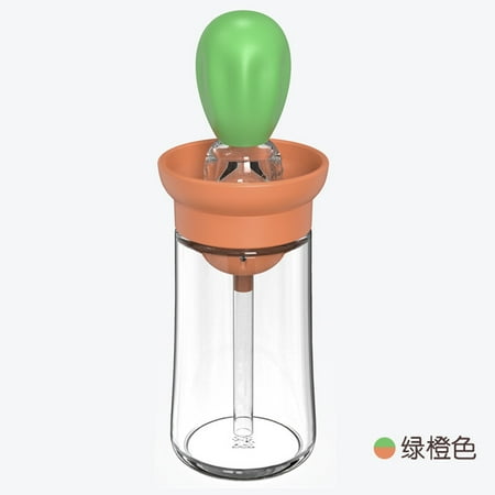 

Oil Dispenser Olive Oil Dispenser Bottle with Silicone Brush 2-In-1 Dropper Glass Measuring Oil Dispenser Bottle for Kitchen Cooking Frying Baking BBQ Pancake Air Fryer Marinating