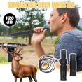 thumbnail image 2 of Appel de Cerf Réglable avec Son Réaliste Sifflet de Chasse Portable pour Chasse, Terrain 12 Montagne & Matériau, Utilisation, ABS, 2 of 8