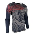 thumbnail image 6 of Archaic By Affliction Mens Thermal Shirt Dragon Rage, 6 of 7