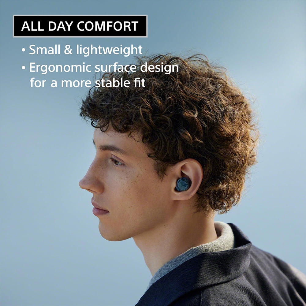 Sony WF-C710NB Truly Wireless Noise Canceling Earbuds Black Bundle with Mizco Travelocity In-Ear Headphone (Colors May Vary), Converter Adapter and 1 YR CPS Enhanced Protection Pack