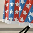 thumbnail image 5 of Coolnut 60" Patriotic Star Round Tablecloth, Waterproof Spillproof Polyester Fabric Table Cover with Zipper Umbrella Hole for Outdoor Patio Garden Dining Party, 5 of 7