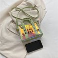 thumbnail image 3 of Bolso bandolera para mujer Bolso con asa superior transparentes informales Tote de playa para vacaciones de verano, 3 of 6