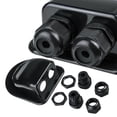 thumbnail image 4 of MYG 2PC Double Cable Entry Gland Solar Panel Roof Top Mounting Caravan Boat Boat Box, 4 of 9