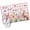 LightPink, variant on Grey Easter Round Area Rug 3.3Ft Washable Circle Rugs for Dining Room Table, Spring Watercolor Tulip Flower Plant Wood Grain Non-Slip Carpet Floor Mats Indoor Outdoor Carpet Runner Home Decor